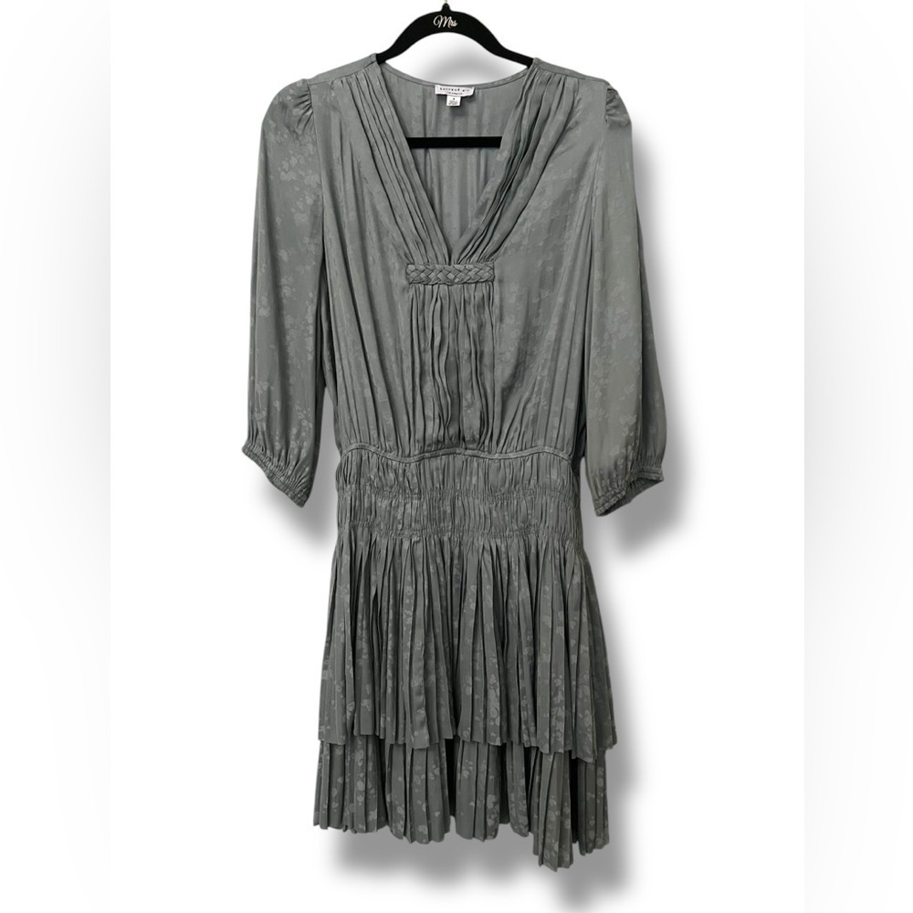Current Air Animal Print Smocked Waist Dress